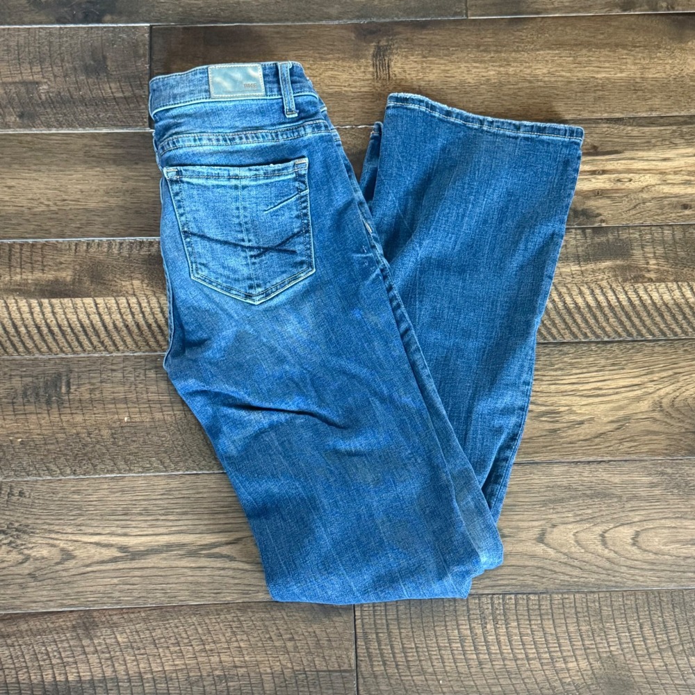 BKE Payton Mid Rise Bootcut Jeans Medium Wash Blue Denim 27x33.5 Universal Fit